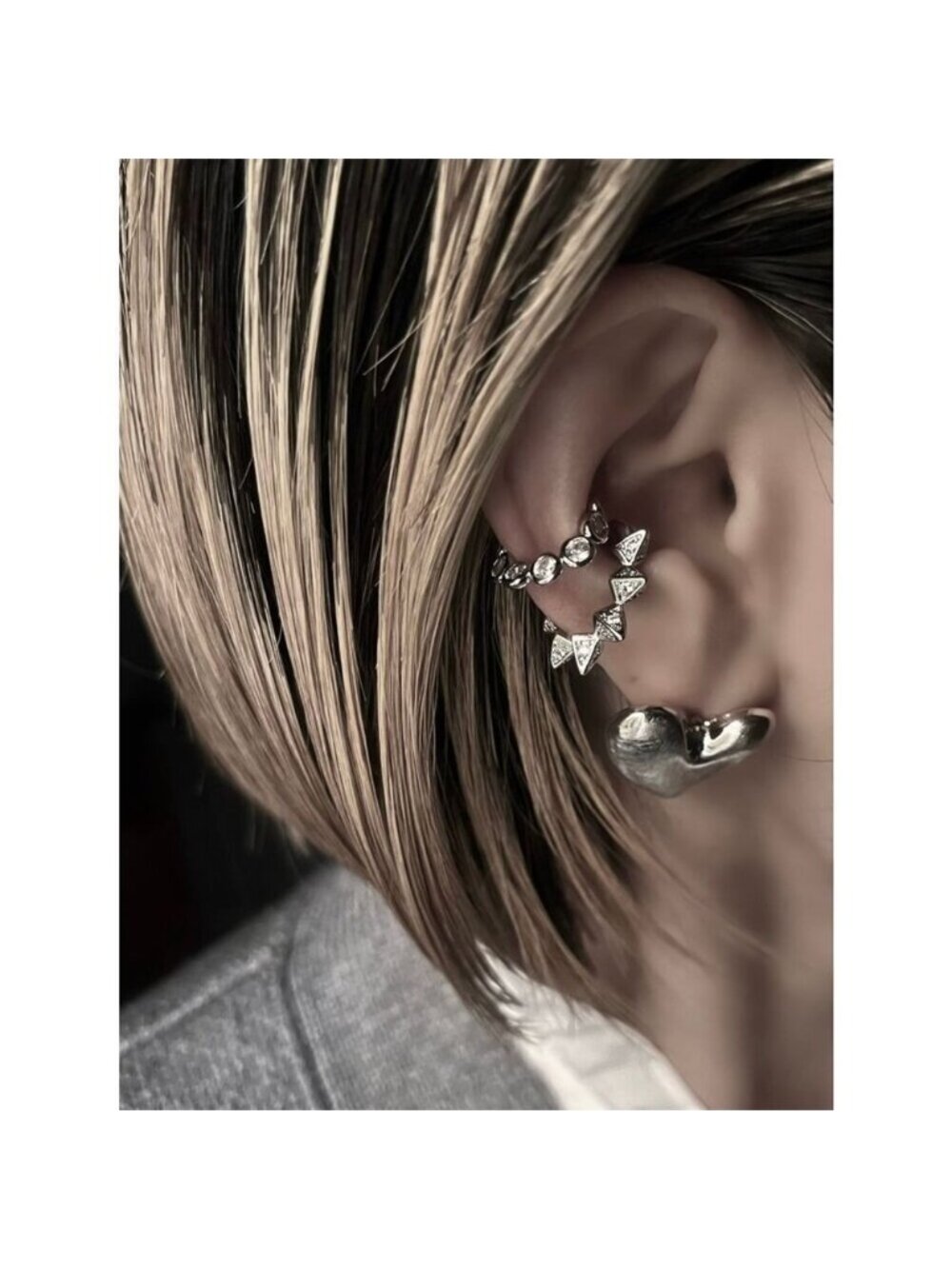 Spike cuff Earring M1816